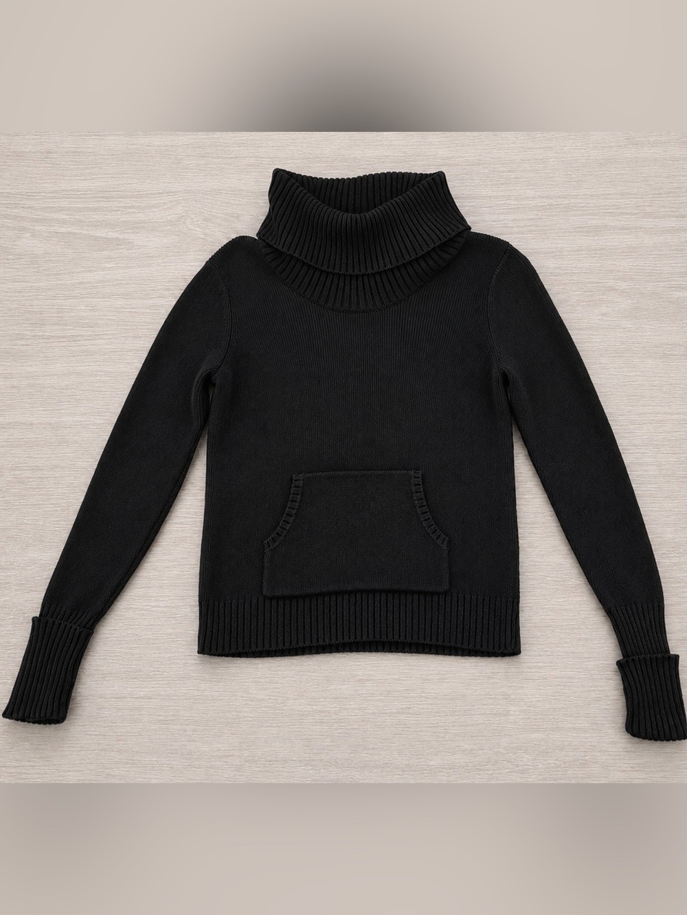 Y2K Old Navy Black Turtleneck Sweater Long Sleeves Sz. Small Ladies Juniors